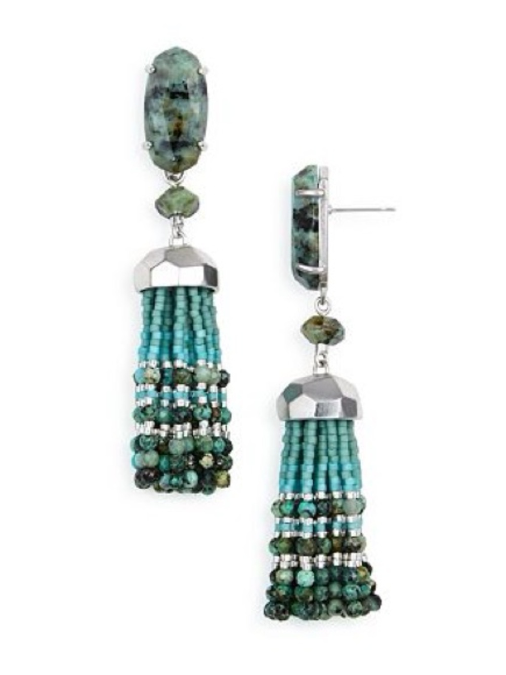 Kendra Scott Dove Tassel Earrings - Green